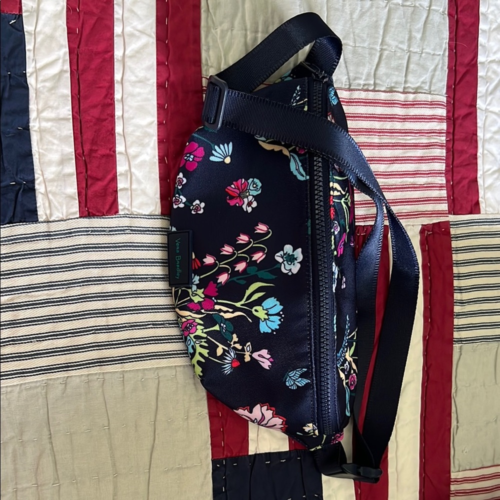 Vera Bradley Blue Crossbody Bag with Star Motifs